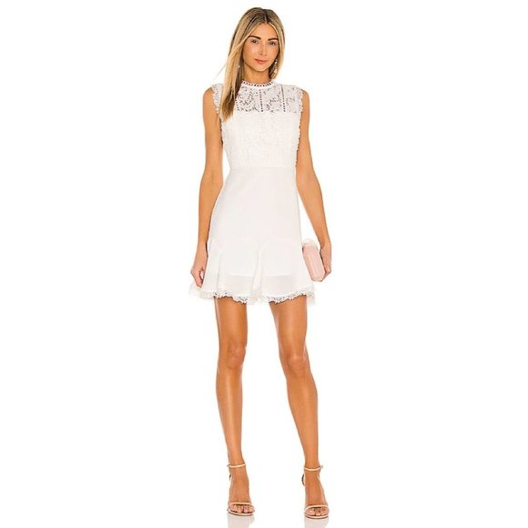 Heartloom Dresses & Skirts - NWT HEARTLOOM Cammie Sleeveless Lace Mini Dress Eggshell White XS
